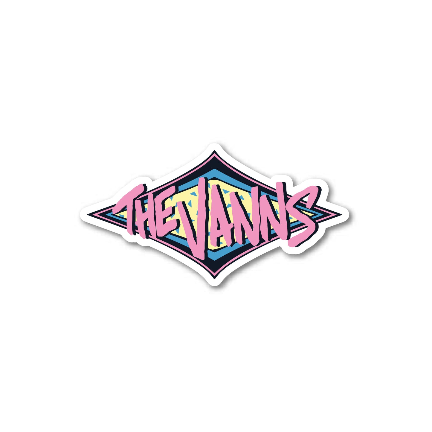 Retro logo sticker